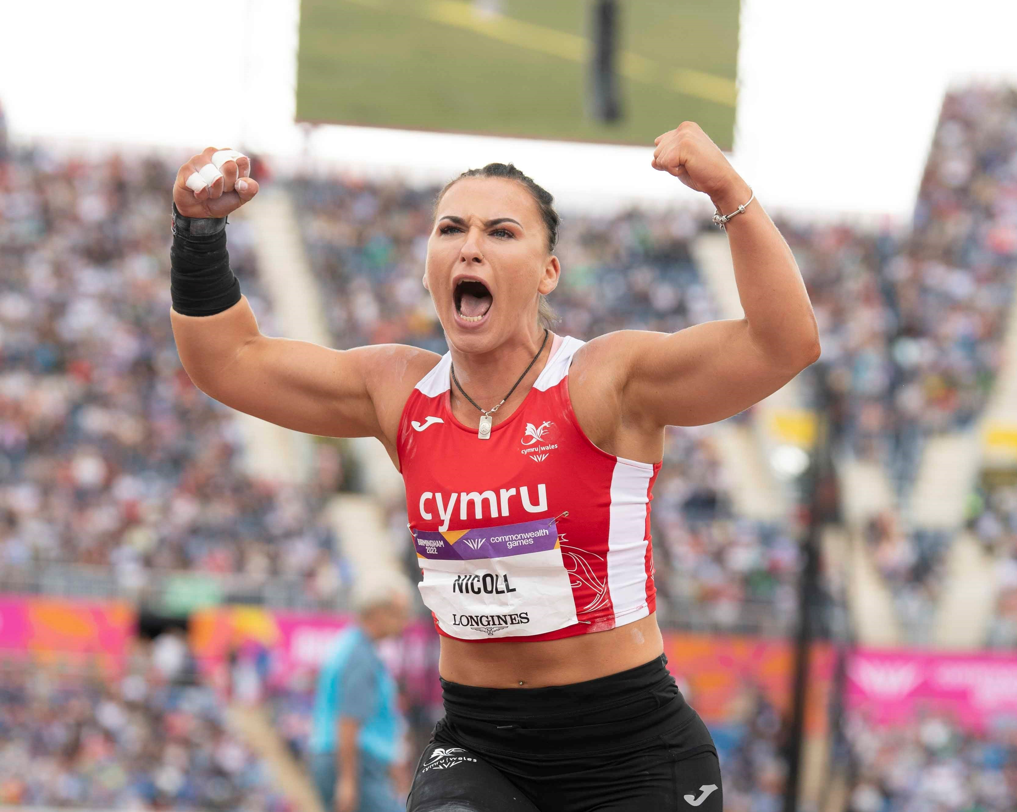 Adele Nicholl celebrating 